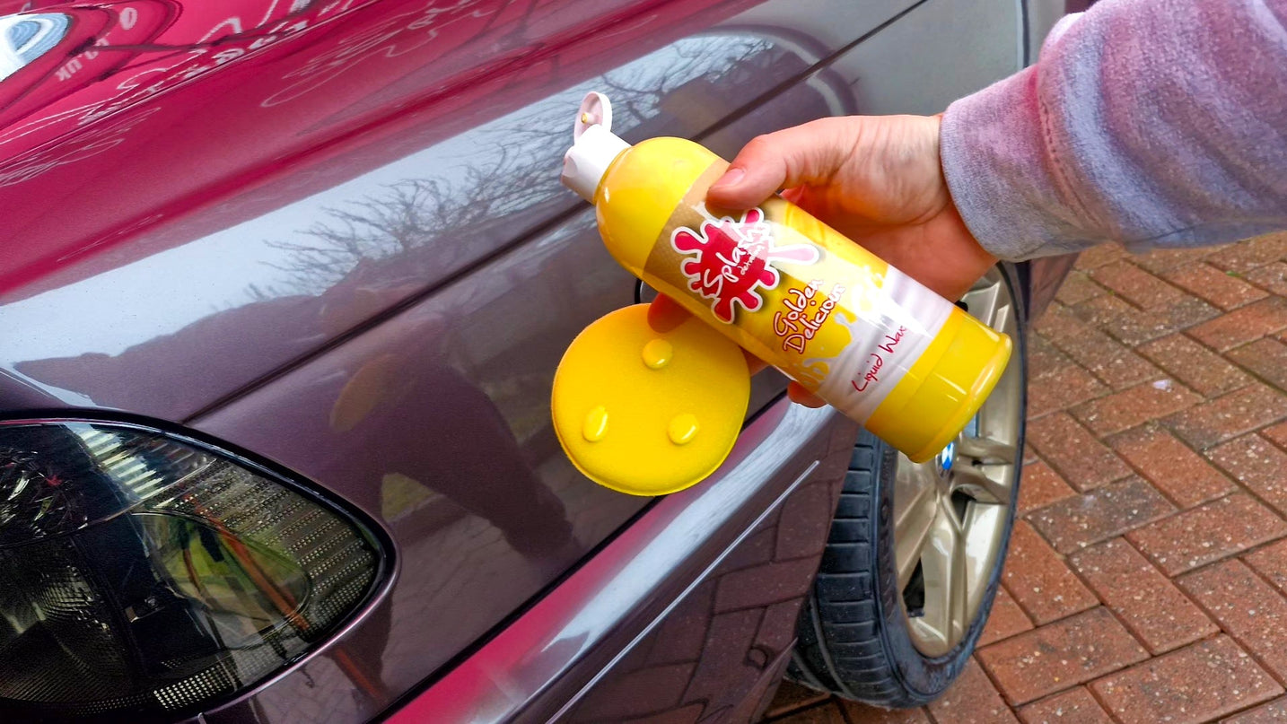 Experience the Brilliance: Splash Detailing Golden Delicious Liquid Wax