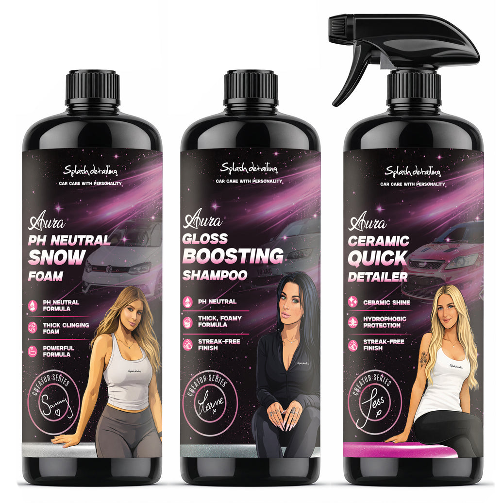Aura Creator Kit (Snow Foam, Shampoo & Ceramic Quick Detailer) + 3 Cards