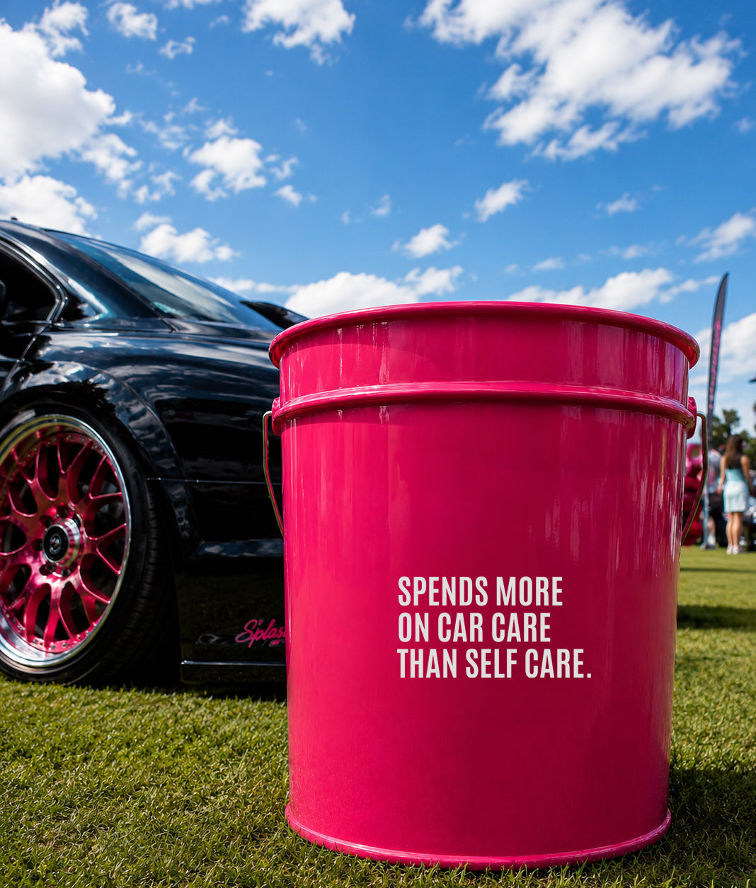 Splash Metal Show Bucket - Gloss Pink
