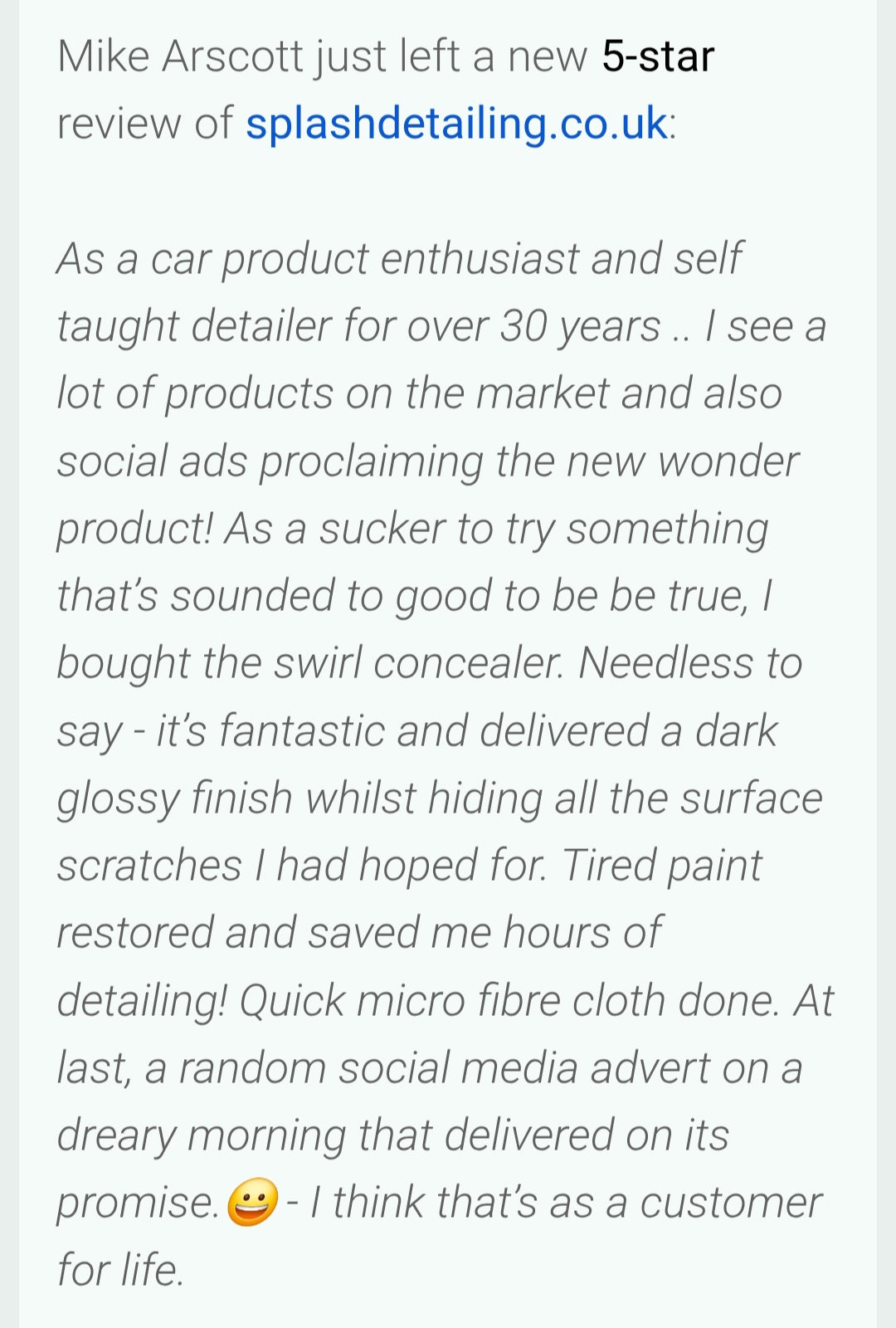 Vanity - Swirl Concealer Car Polish